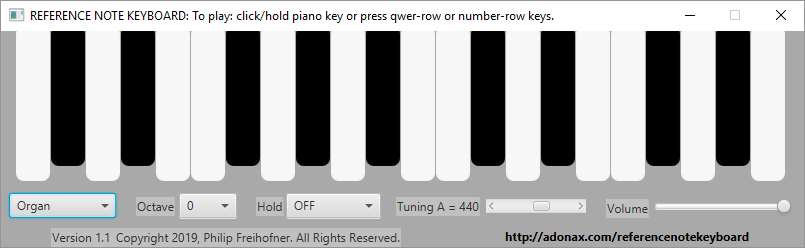 Image of Reference Note Keyboard application