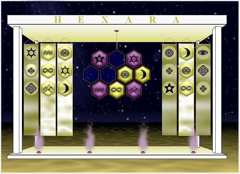 Image of the puzzle game, Hexara
