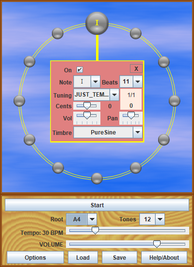 Image of Drone settings for Beating Demo One
