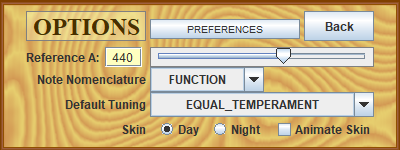 Image of Options Panel