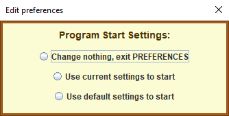 Image of Preferences Panel